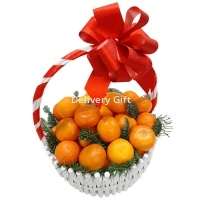 Корзина мандаринов в подарок от Delivery Gift.
