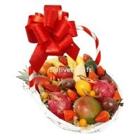 Экзотические фрукты в корзине от Delivery Gift.
