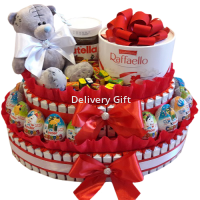 Овальный киндер торт от Delivery Gift.